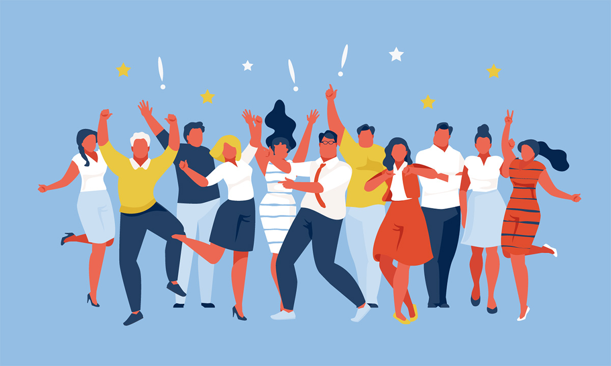 holiday party dancing